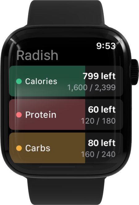 Radish on Apple Watch